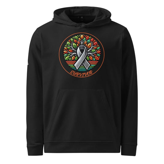 Brain Cancer Retro Tree of Life Adidas Hoodie - JohnVsGBMBlackS