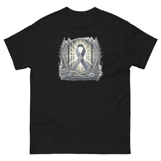 Brain Cancer Shroom Forest Tee - JohnVsGBMBlackS