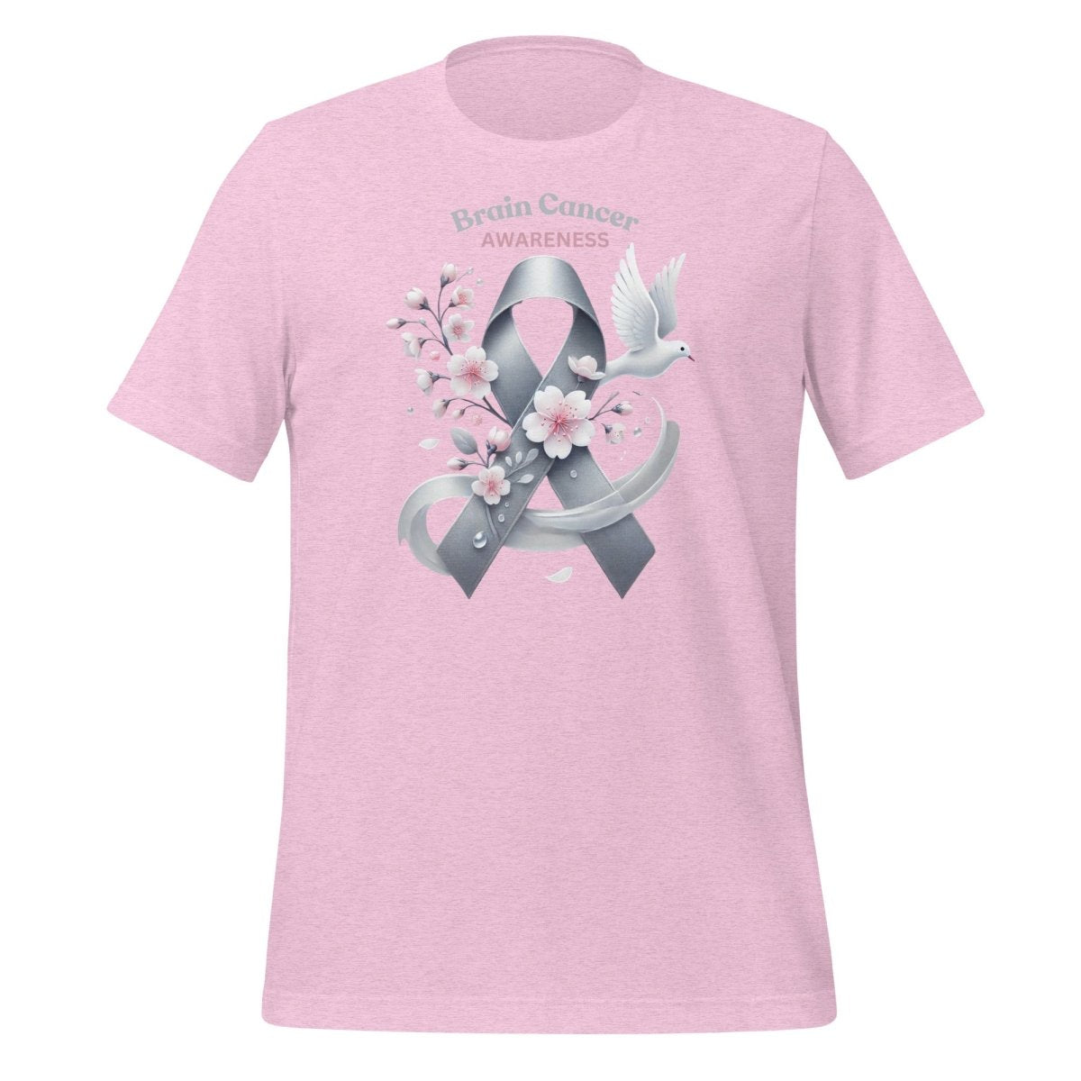 Brain Cancer Spring Tee - JohnVsGBMHeather Prism LilacS