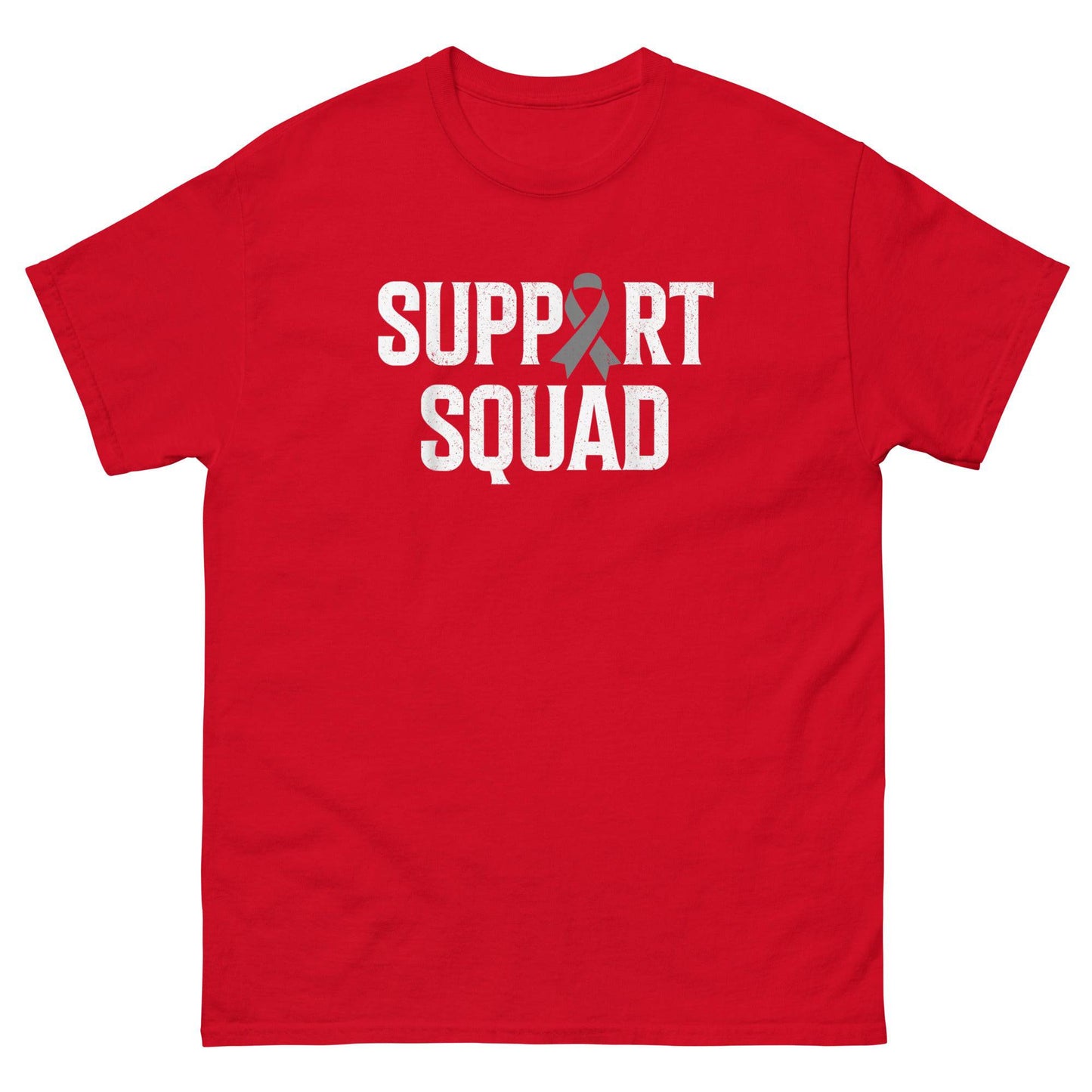 Brain Cancer Support Squad Ribbon Tee - JohnVsGBMRedS