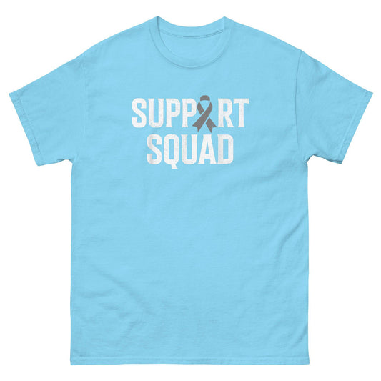 Brain Cancer Support Squad Ribbon Tee - JohnVsGBMSkyS