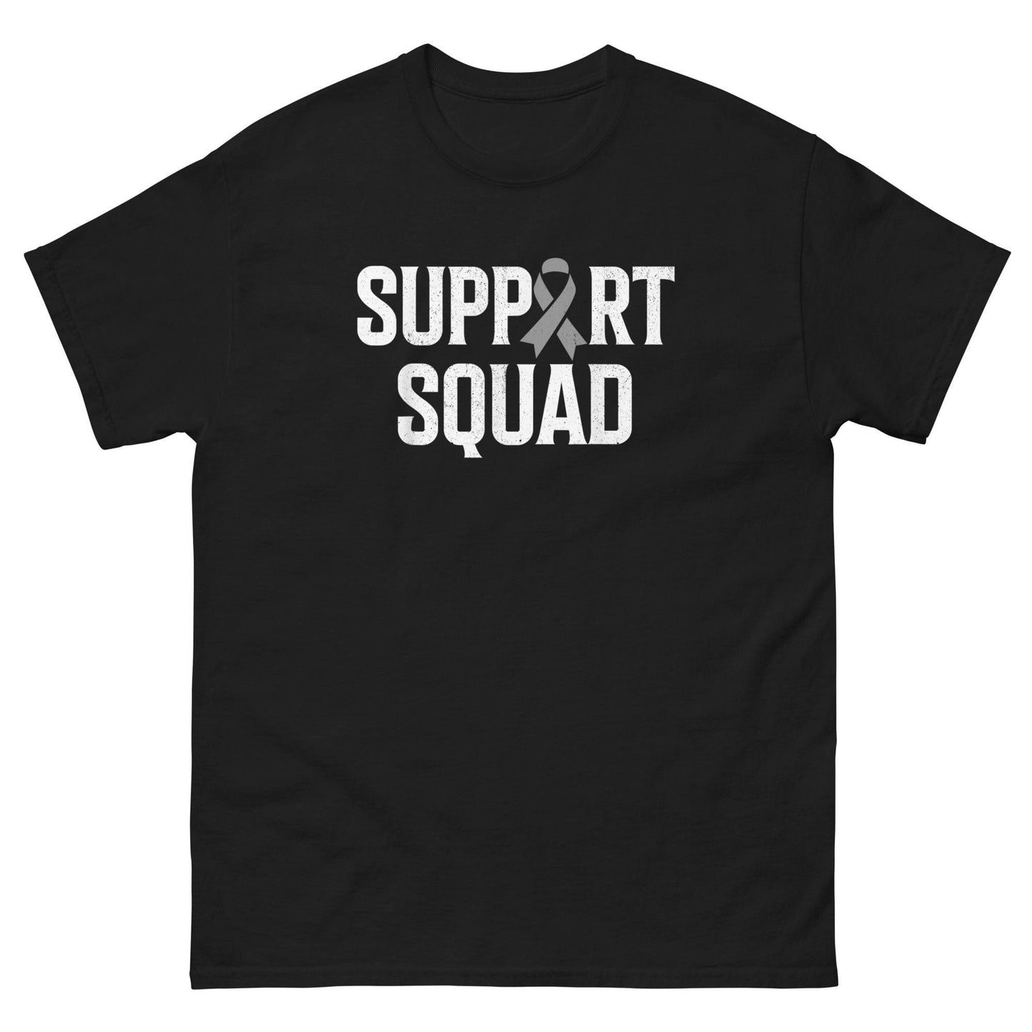 Brain Cancer Support Squad Ribbon Tee - JohnVsGBMBlackS