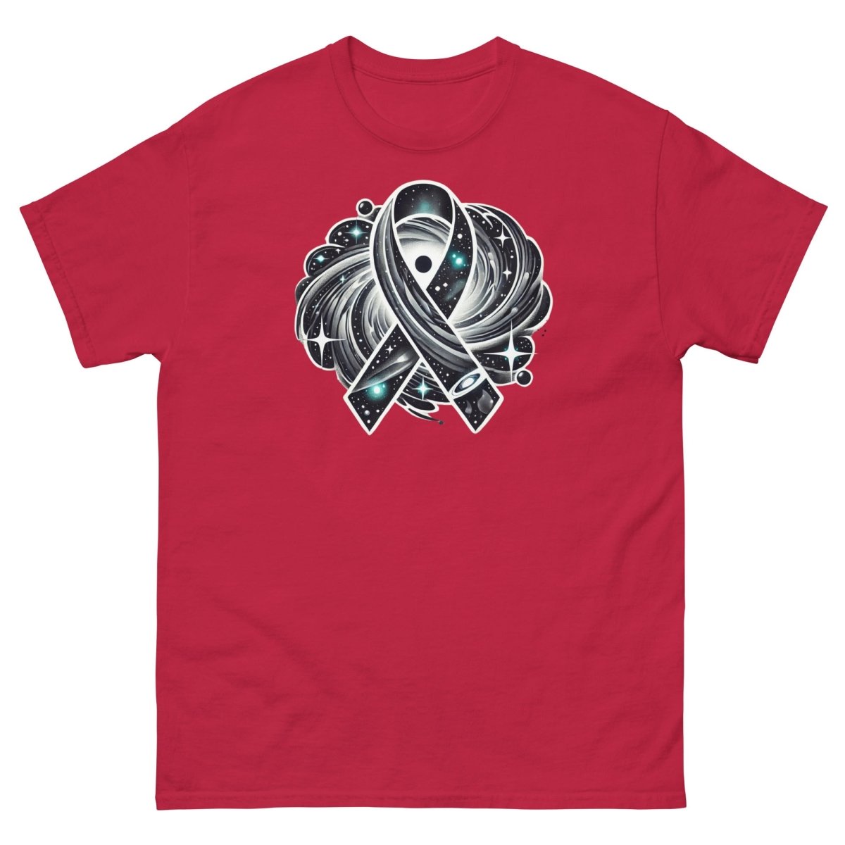 Brain Cancer Swirl Galaxy Tee - JohnVsGBMCardinalS