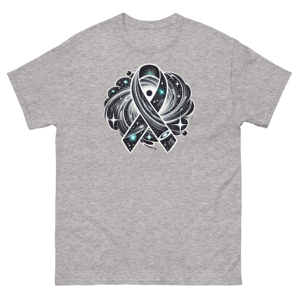 Brain Cancer Swirl Galaxy Tee - JohnVsGBMSport GreyS