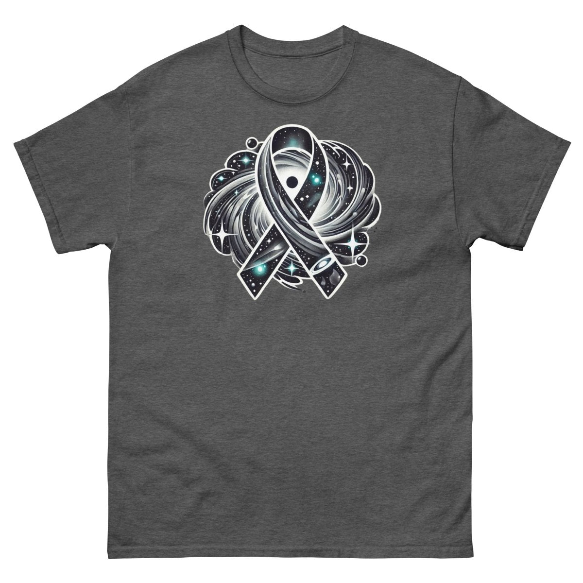 Brain Cancer Swirl Galaxy Tee - JohnVsGBMDark HeatherS