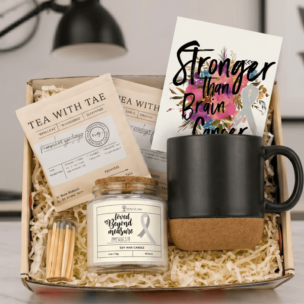 Brain Cancer Tea Time Set - JohnVsGBMBlack
