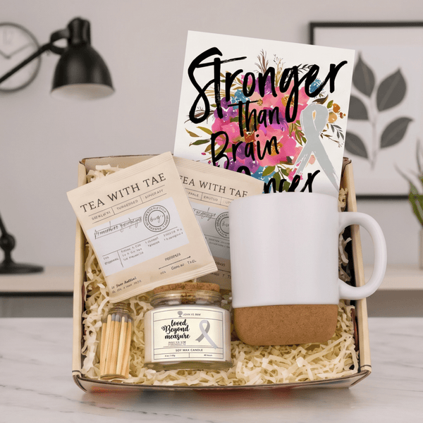 Brain Cancer Tea Time Set - JohnVsGBMBlack
