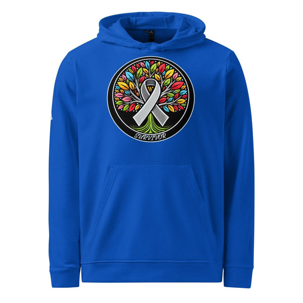 Brain Cancer Tree of Life Adidas Hoodie - JohnVsGBMCollegiate RoyalS