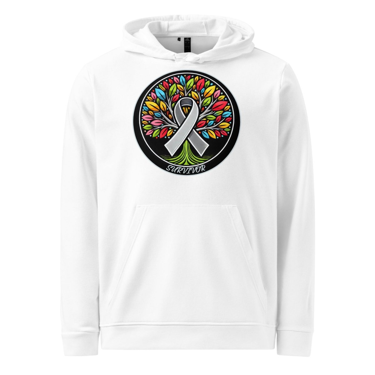 Brain Cancer Tree of Life Adidas Hoodie - JohnVsGBMWhiteS