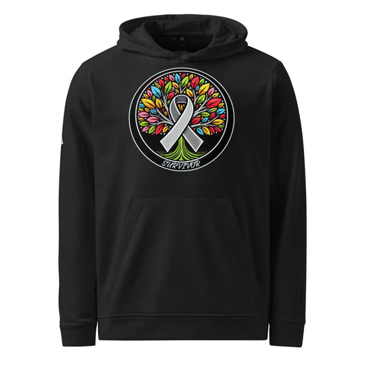 Brain Cancer Tree of Life Adidas Hoodie - JohnVsGBMBlackS