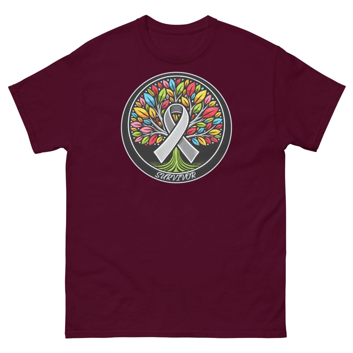 Brain Cancer Tree of Life Tee - JohnVsGBMMaroonS