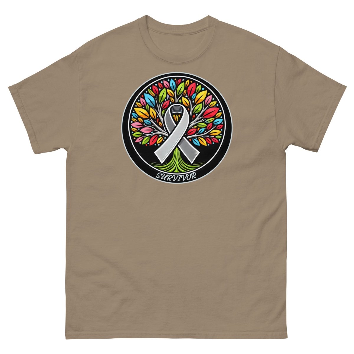 Brain Cancer Tree of Life Tee - JohnVsGBMBrown SavanaS