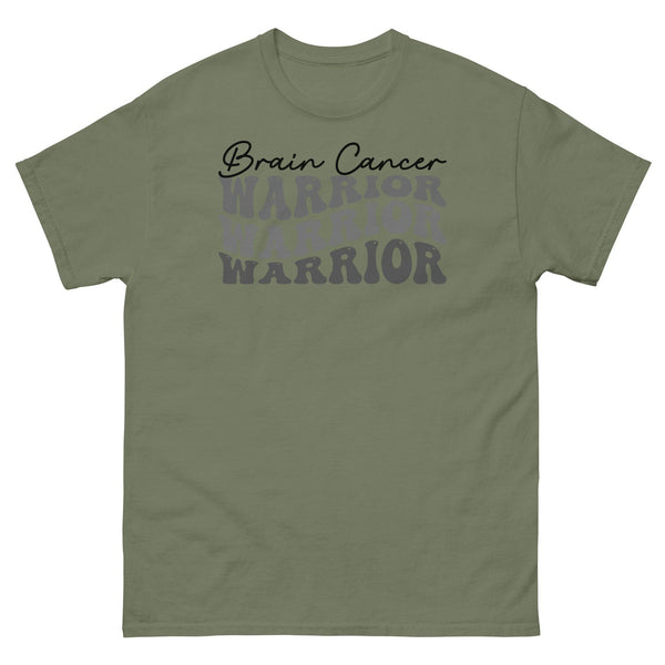 Brain Cancer Warrior Tee - JohnVsGBMMilitary GreenS