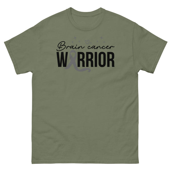 Brain Cancer Warrior Tee - JohnVsGBMMilitary GreenS