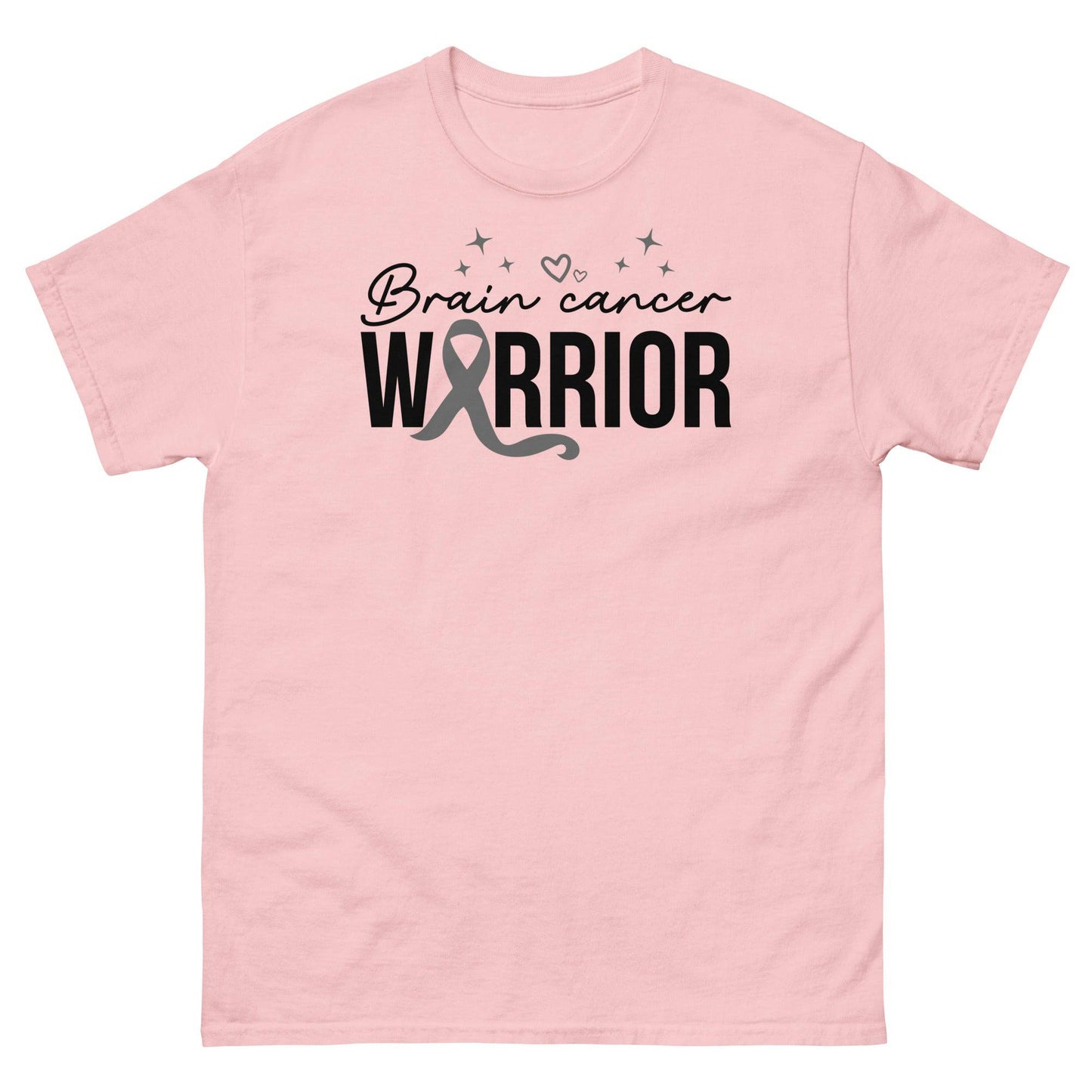 Brain Cancer Warrior Tee - JohnVsGBMLight PinkS