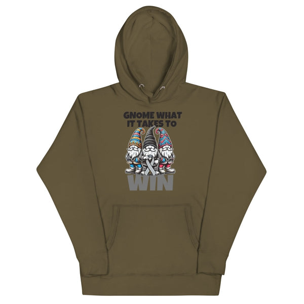 Brain Cancer Win Hoodie - JohnVsGBMMilitary GreenS