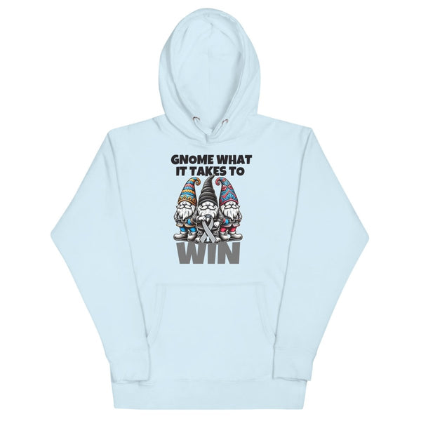 Brain Cancer Win Hoodie - JohnVsGBMSky BlueS