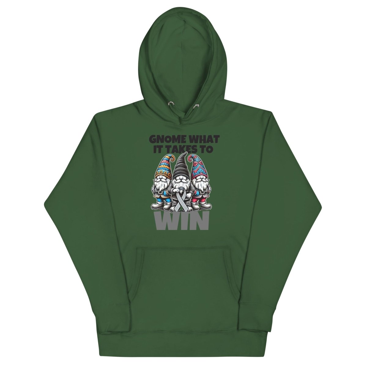 Brain Cancer Win Hoodie - JohnVsGBMForest GreenS