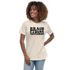 Brain Cancer Women's Awareness Tee - JohnVsGBMHeather Prism NaturalS