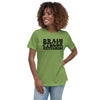 Brain Cancer Women's Awareness Tee - JohnVsGBMLeafS