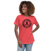 Brain Cancer Women's Awareness Tee - JohnVsGBMHeather RedS