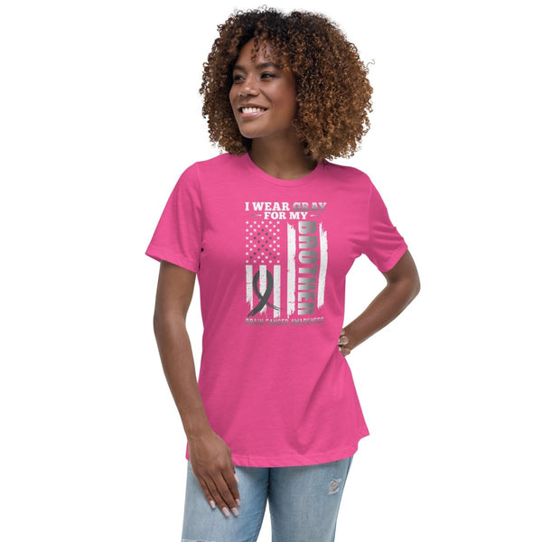 Brain Cancer Women's Brother Tee - JohnVsGBMBerryS