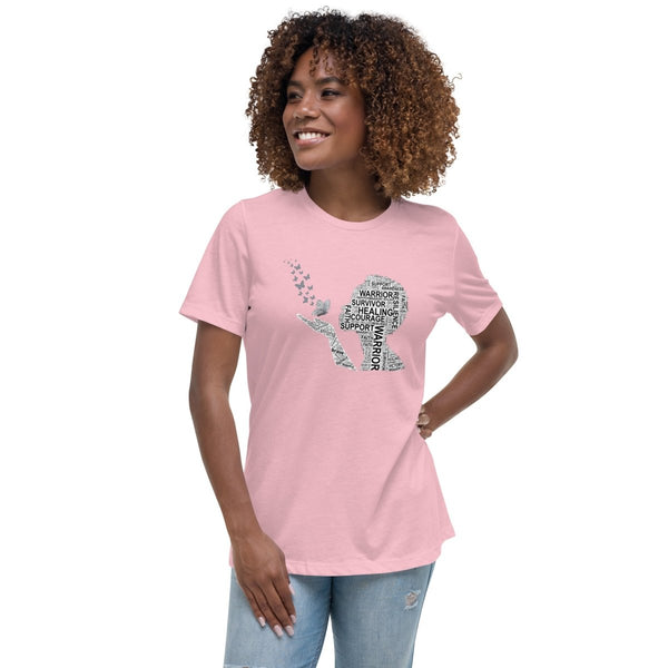 Brain Cancer Women's Butterfly Tee - JohnVsGBMPinkS