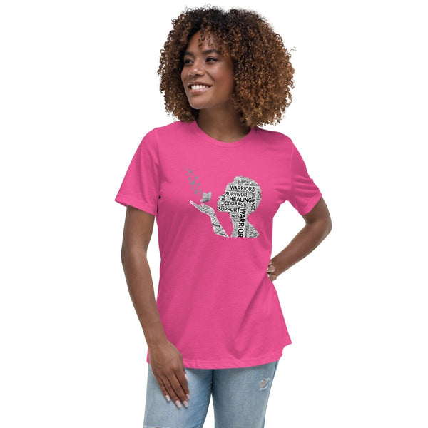 Brain Cancer Women's Butterfly Tee - JohnVsGBMBerryS