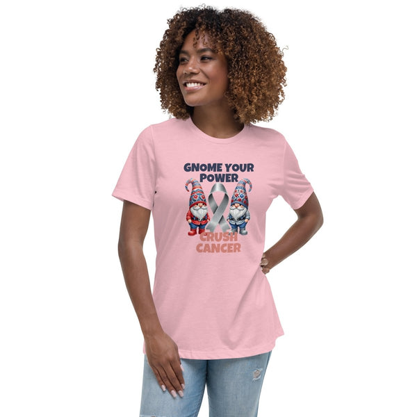 Brain Cancer Women's Crush Gnome Tee - JohnVsGBMPinkS