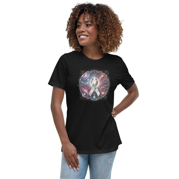 Brain Cancer Women's Epic Galaxy Tee - JohnVsGBMBlackS