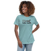 Brain Cancer Women's F@#$ Tee - JohnVsGBMHeather Blue LagoonS