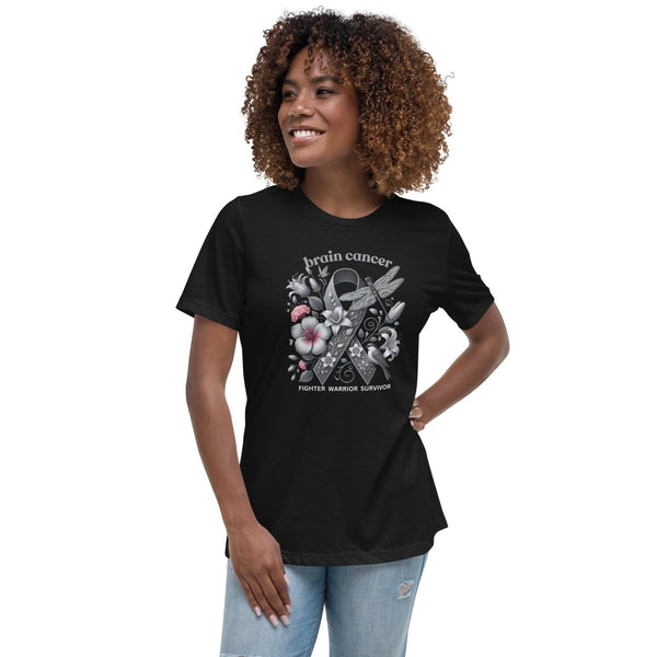 Brain Cancer Women's Fighter Spring Tee - JohnVsGBMBlackS