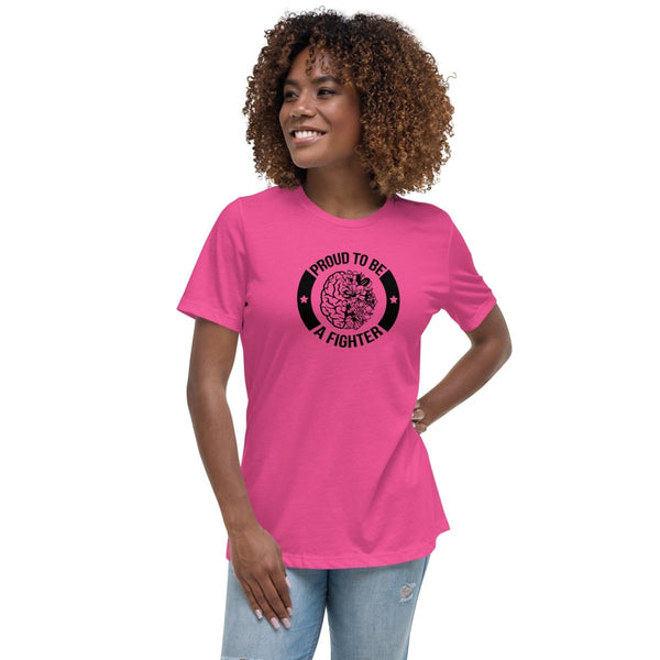 Brain Cancer Women's Fighter Tee - JohnVsGBMBerryS