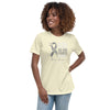 Brain Cancer Women's Fights Alone Tee - JohnVsGBMCitronS