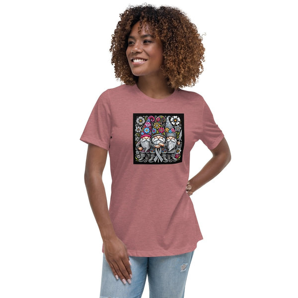 Brain Cancer Women's Floral Tee - JohnVsGBMHeather MauveS