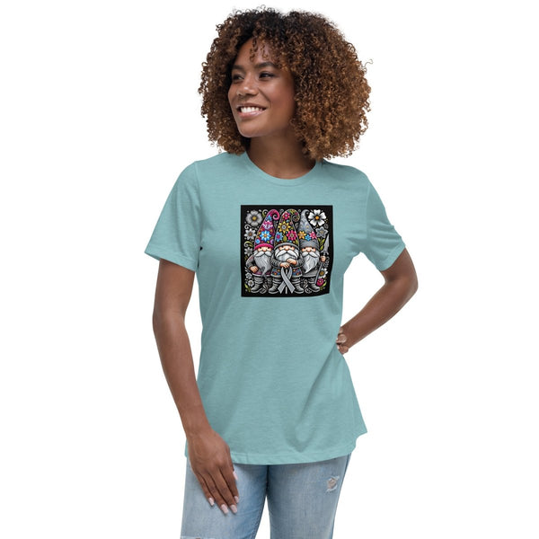 Brain Cancer Women's Floral Tee - JohnVsGBMHeather Blue LagoonS