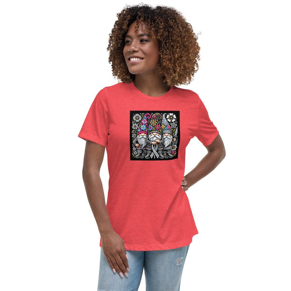 Brain Cancer Women's Floral Tee - JohnVsGBMHeather RedS