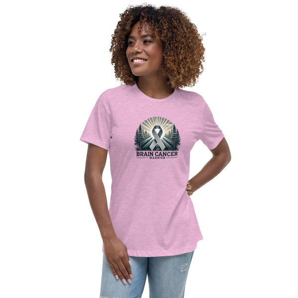 Brain Cancer Women's Forest Tee - JohnVsGBMHeather Prism LilacS