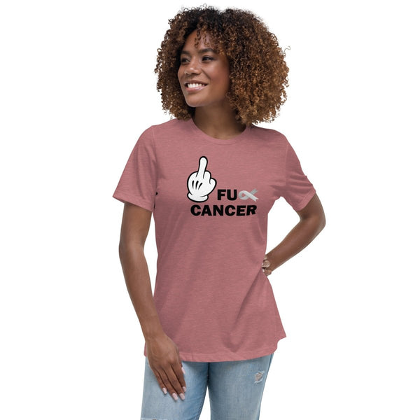 Brain Cancer Women's FU Tee - JohnVsGBMHeather MauveS