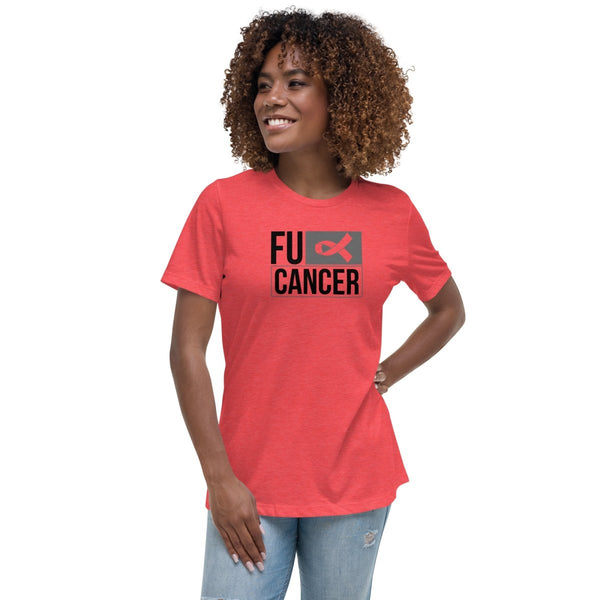 Brain Cancer Women's FU Tee - JohnVsGBMHeather RedS