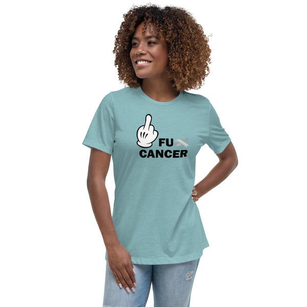 Brain Cancer Women's FU Tee - JohnVsGBMHeather Blue LagoonS