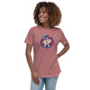 Brain Cancer Women's Galaxy Tee - JohnVsGBMHeather MauveS