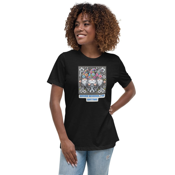 Brain Cancer Women's Gnome Worries Tee - JohnVsGBMBlackS