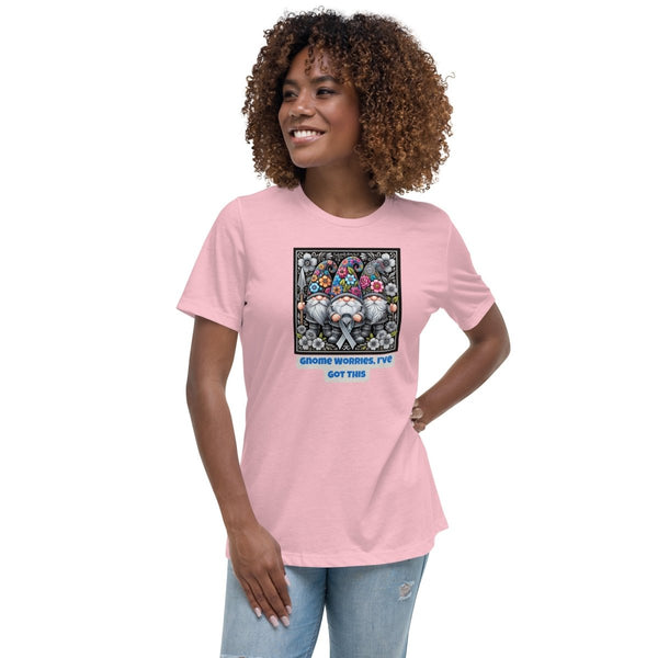 Brain Cancer Women's Gnome Worries Tee - JohnVsGBMPinkS