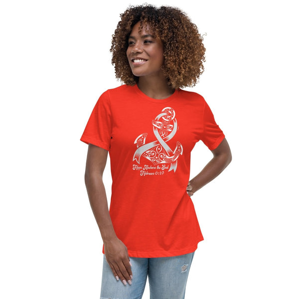 Brain Cancer Women's Hebrews Anchor Tee - JohnVsGBMPoppyS