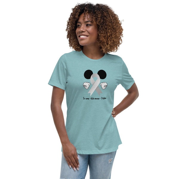 Brain Cancer Women's Mouse Tee - JohnVsGBMHeather Blue LagoonS