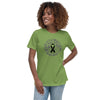 Brain Cancer Women's Ribbon Brain Tee - JohnVsGBMLeafS