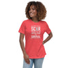 Brain Cancer Women's Scar Tee - JohnVsGBMHeather RedS