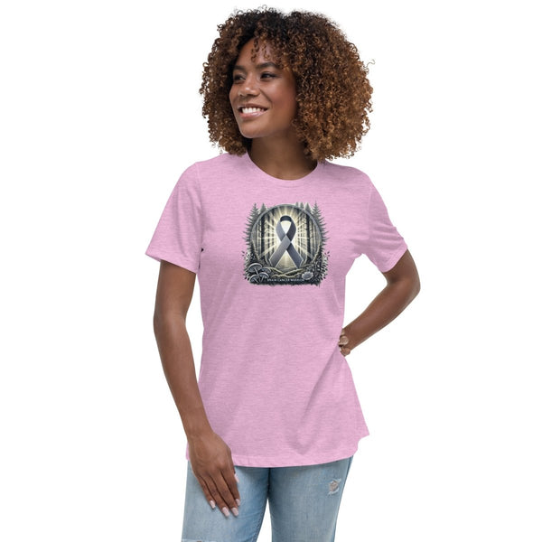 Brain Cancer Women's Shroom Forest Tee - JohnVsGBMHeather Prism LilacS