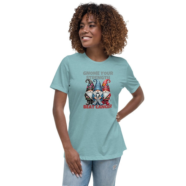 Brain Cancer Women's Strength Tee - JohnVsGBMHeather Blue LagoonS